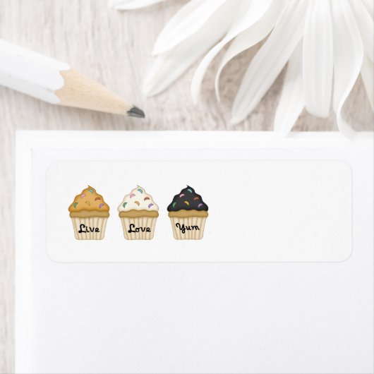 Cupcake Yum Etiket (Insitu)