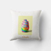 Cupcake yum ooh cupcake gooien kussen (Achterkant)