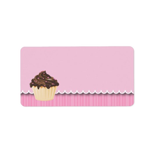 Cupcake Zakelijke Adresetiketten Etiket (Voorkant)
