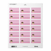 Cupcake Zakelijke Adresetiketten Etiket (Full Sheet)