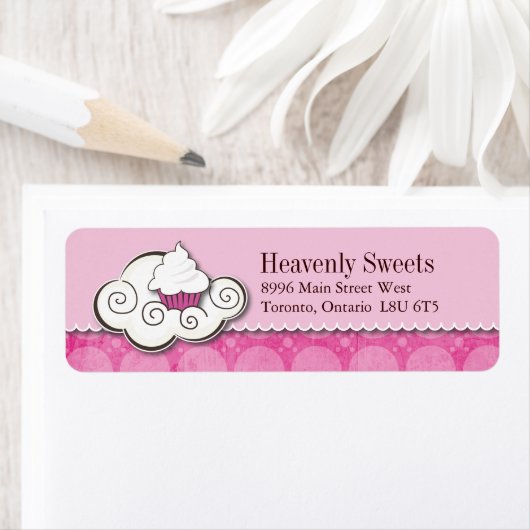 Cupcake Zakelijke Adresetiketten Etiket (Insitu)