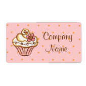 Cupcake Zakelijke Bakkerij Labels (Voorkant)