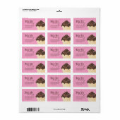 Cupcake Zakelijke Verpakkingsetiketten Etiket (Full Sheet)