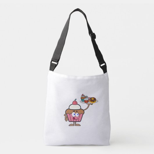 Cupcake zoet je dag crossbody tas (Voorkant)