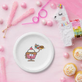 Cupcake zoet je dag papieren bordje (Feest)