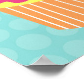 Cupcake Zoete Kinderen Slaapkamer Muur Kunst Print (Hoek)