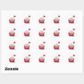 Cupcake - Zoetste dag Ronde Sticker (Vel)
