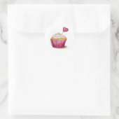 Cupcake - Zoetste dag Ronde Sticker (Tas)