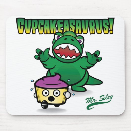 Cupcakeasaurus! Muismat (Voorkant)