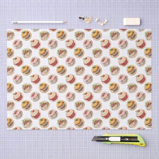 Cupcakes 10 tissuepapier (Craft)