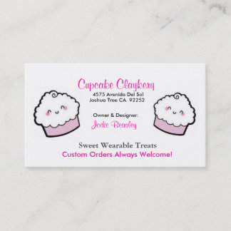 Cupcakes-1, Cupcakes-2, Cupcake Claykery, 4575 ... Visitekaartje