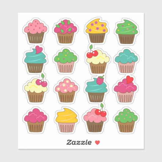 Cupcakes 2 Sticker (Vel)