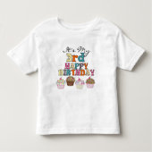  Cupcakes 3e Verjaardag Tshirts en geschenken (Voorkant)