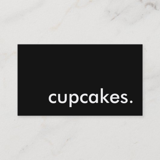 cupcakes. (aanpasbare kleur) visitekaartje (Voorkant)