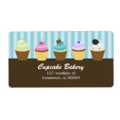 Cupcakes Adresetiketten Etiket (Voorkant)