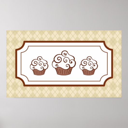 Cupcakes Art Print (Voorkant)