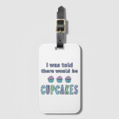 Cupcakes Bagagelabel (Voorkant (verticaal))