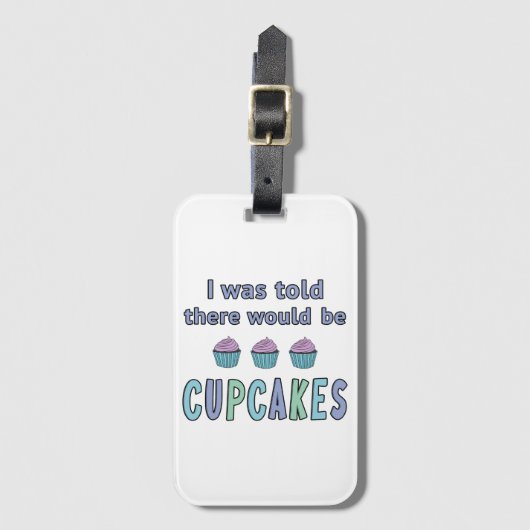 Cupcakes Bagagelabel (Voorkant (verticaal))