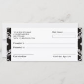 Cupcakes Bakery Boutique Style Cadeaubonnen (Achterkant)