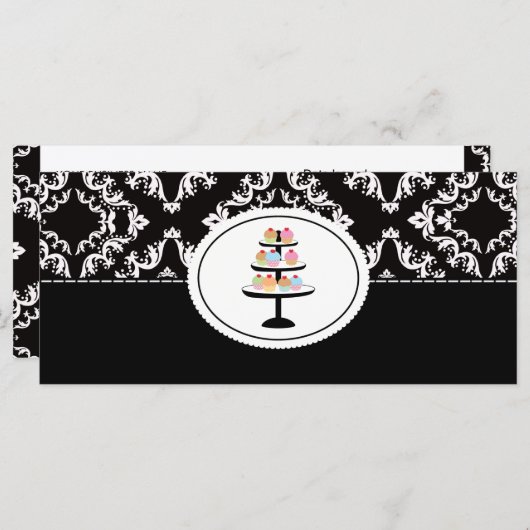 Cupcakes Bakery Boutique Style Cadeaubonnen (Voorkant / Achterkant)