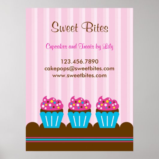 Cupcakes Bakery Poster (Voorkant)