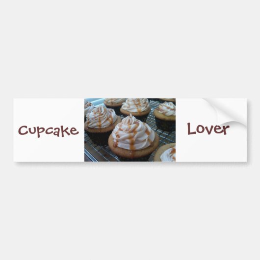 Cupcakes/bakken Bumpersticker (Voorkant)