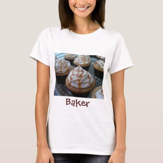 Cupcakes/bakken T-shirt (Voorkant)