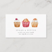 Cupcakes Bakkerij banketbakker Visitekaartje (Voorkant)