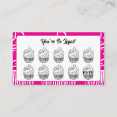 Cupcakes Bakkerij Coffee Shop Reward Point Klantenkaartje (Achterkant)