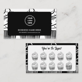 Cupcakes Bakkerij Coffee Shop Reward Point Klantenkaartje