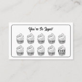 Cupcakes Bakkerij Coffee Shop Reward Point Klantenkaartje (Achterkant)