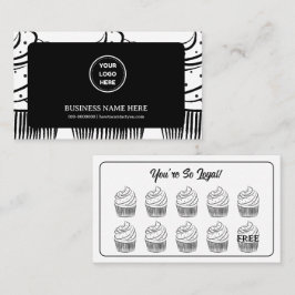 Cupcakes Bakkerij Coffee Shop Reward Point Klantenkaartje