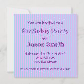 Cupcakes Birthday Party Invitation Sjabloon Kaart (Achterkant)
