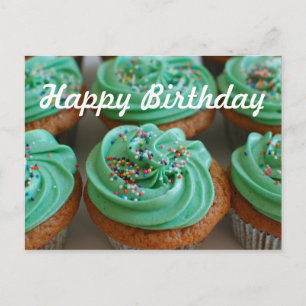Cupcakes Birthday Photo Briefkaart