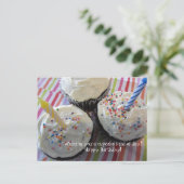 Cupcakes Birthday Wishes Briefkaart (Staand voorkant)