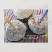 Cupcakes Birthday Wishes Briefkaart (Voorkant)