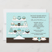 Cupcakes Bridal Shower Invitation Kaart (Voorkant)