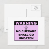 Cupcakes. Briefkaart (Voorkant / Achterkant)