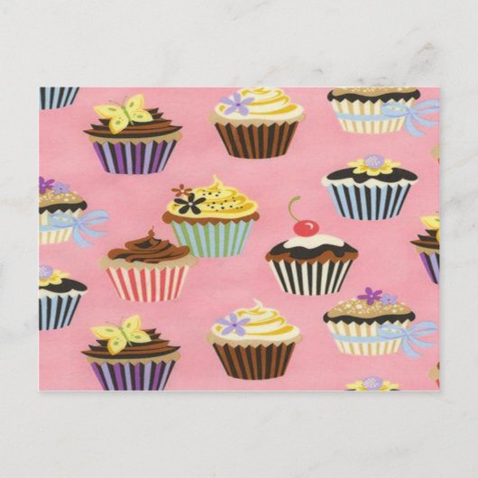 Cupcakes Briefkaart (Voorkant)