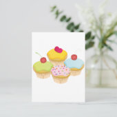 Cupcakes Briefkaart (Staand voorkant)