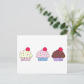 Cupcakes Briefkaart (Staand voorkant)