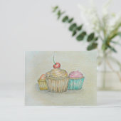 cupcakes briefkaart (Staand voorkant)