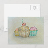 cupcakes briefkaart (Voorkant / Achterkant)