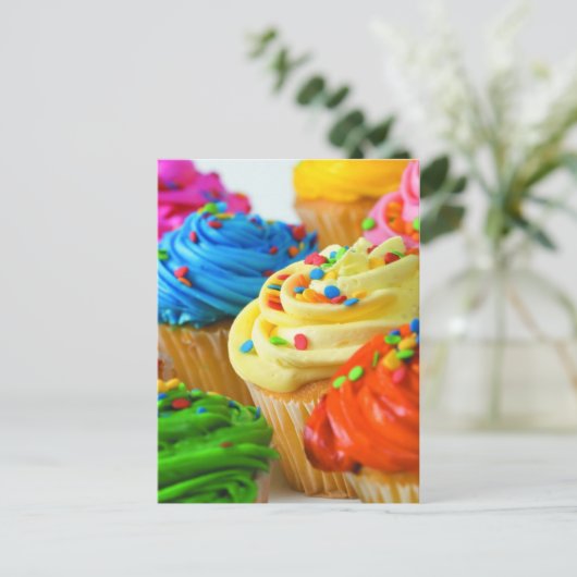 Cupcakes-briefkaart Briefkaart (Staand voorkant)