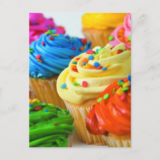 Cupcakes-briefkaart Briefkaart (Voorkant)