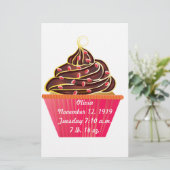 Cupcakes Briefpapier (Staand voorkant)