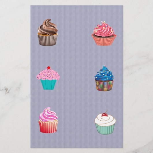 Cupcakes Briefpapier (Voorkant)
