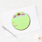 Cupcakes Cadeau Label Sticker (Envelop)