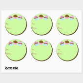 Cupcakes Cadeau Label Sticker (Vel)