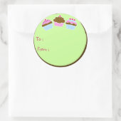 Cupcakes Cadeau Label Sticker (Tas)
